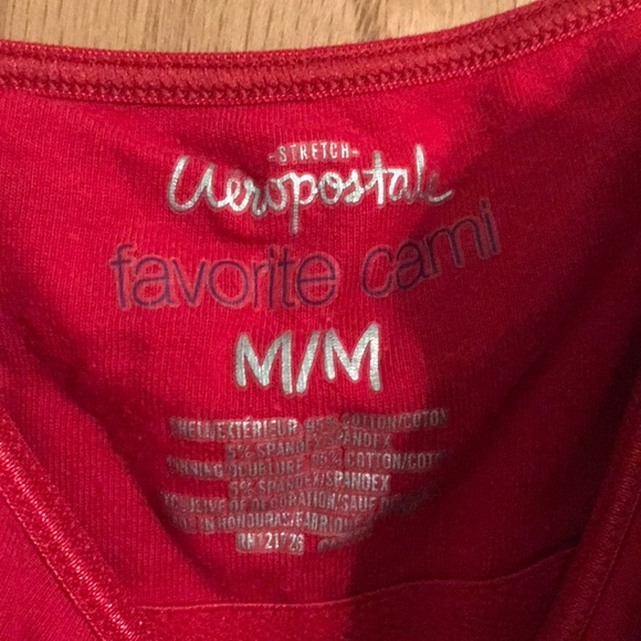 Red Aeropostale spaghetti strap tank top - Picture 3 of 3